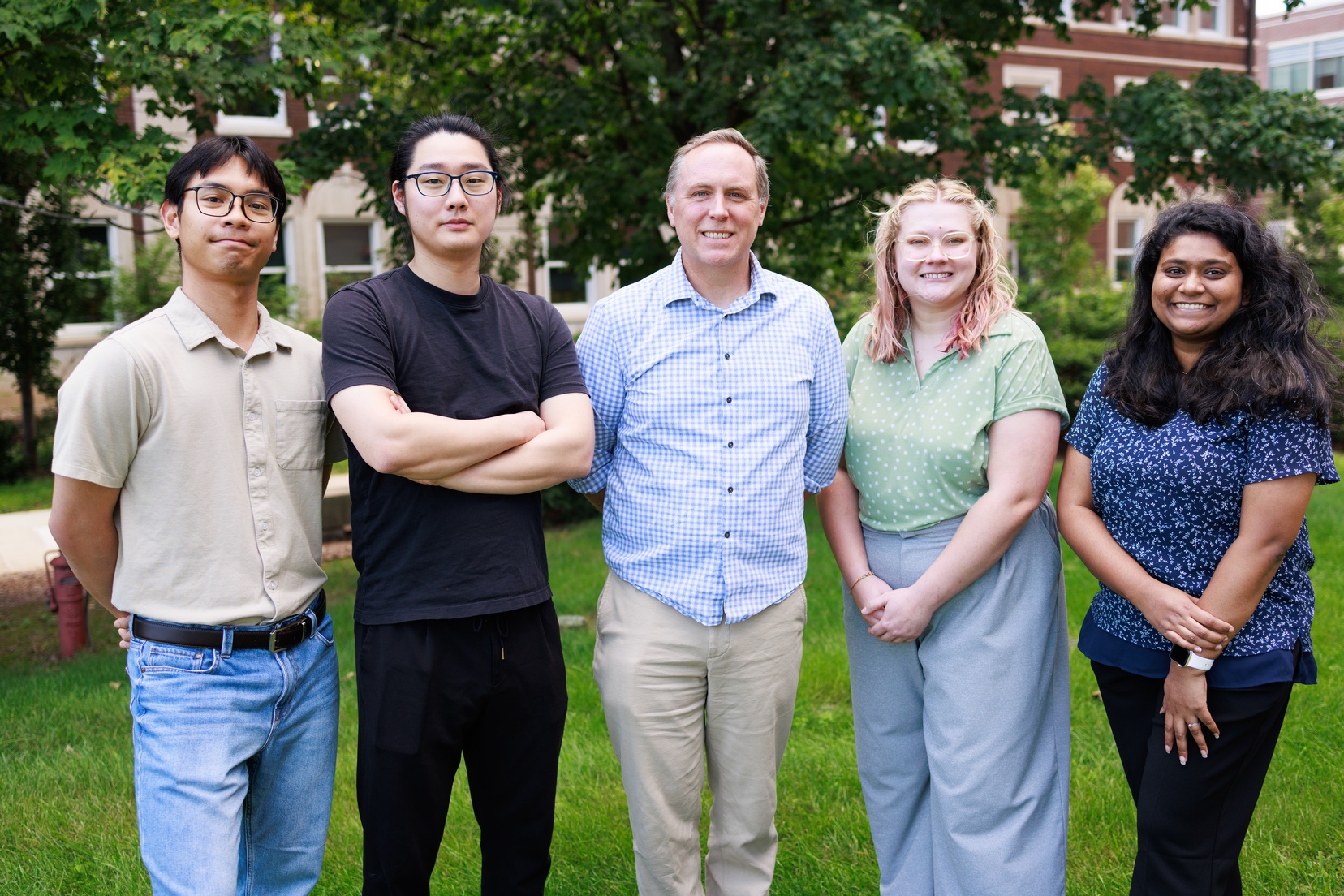 The lab students with Dr. Olson.